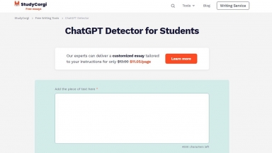 StudyCorgi ChatGPT Detector