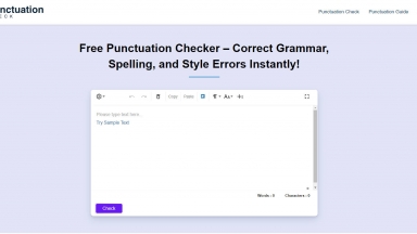 Free Punctuation Check