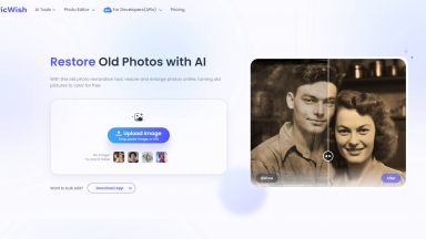 Restore Old Photos with PicWish AI