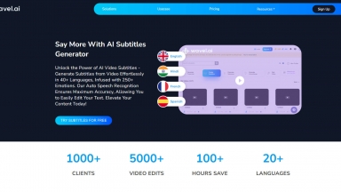 Wavel AI Video Subtitle Generator