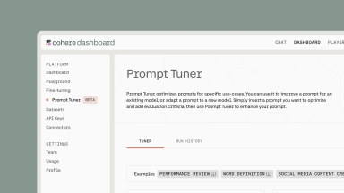 Cohere Prompt Tuner