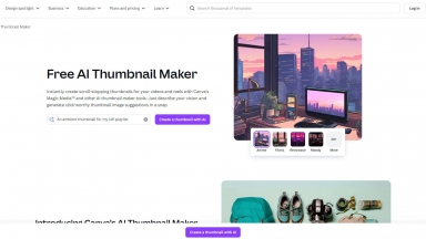 Canva’s AI Thumbnail Maker
