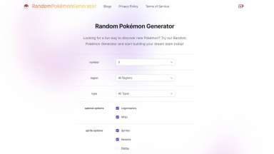 Random Pokemon Generator