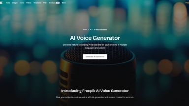 Freepik AI Voice Generator