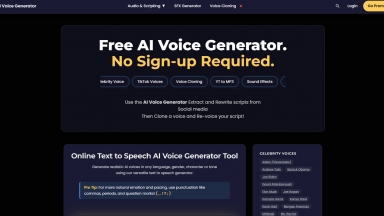 The AI Voice Generator 