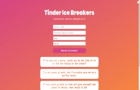 Tinder Ice Breakers AI gallery image