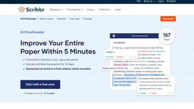 Scribbr proofreader