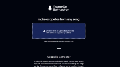 Acapella Extractor