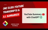 Summarize Any YouTube Video In Seconds Using AI with Transcript!