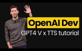 How to use New OpenAI DevDay features - GPT4V x TTS demo tutorial