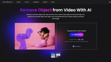 Fotor's online video object removal