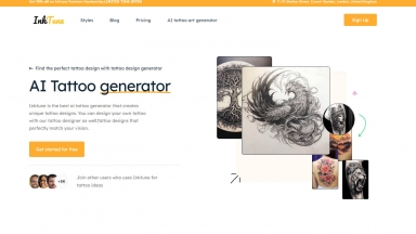 Inktune AI Tattoo Generator