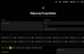 Midjourney prompt builder gallery image