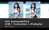 Comfyui AnimateDiff v3 + LCM Video to Video