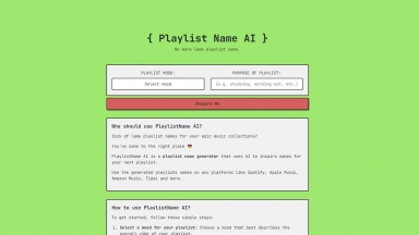 PlaylistName AI