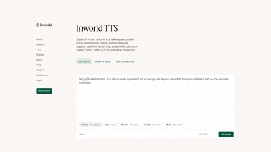 Inworld TTS