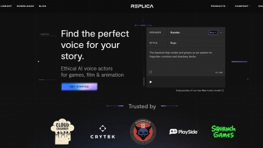 Replica Studios' Text-to-Speech AI Voices