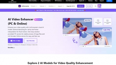 Uniconverter AI Video Enhancer