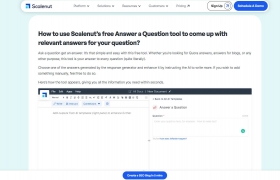 Scalenut's AI Powered Question Answer Generator gallery image