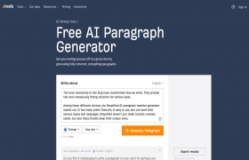 Free AI Paragraph Generator by ahrefs gallery image