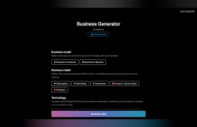 Business Idea Generator AI gallery image