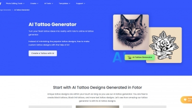 AI Tattoo Generator by Fotor
